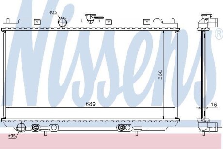 Радіатор охолодження NISSENS 67347A