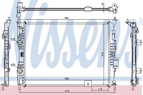 Радиатор NISSENS 67364