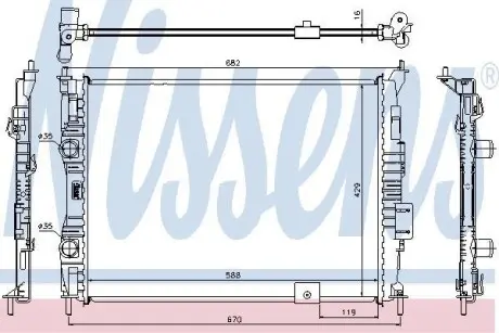 Радиатор NISSENS 67364