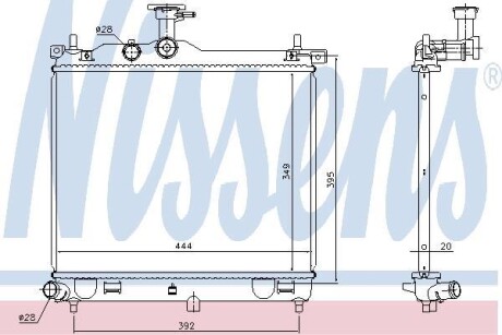 Радиатор NISSENS 67610