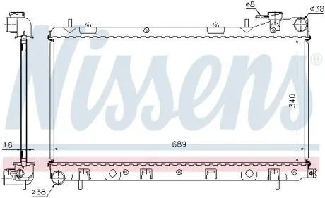 Радиатор NISSENS 67704A