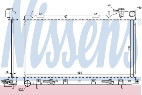 Радиатор NISSENS 67715