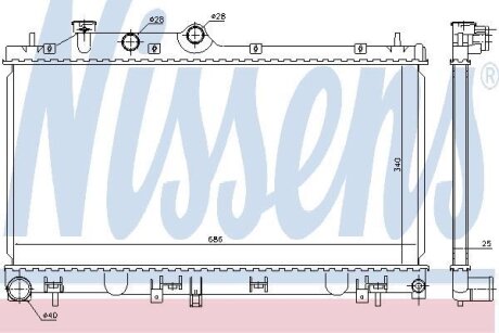 Радiатор NISSENS 67721