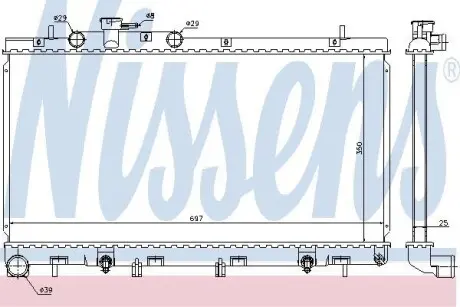 Радiатор NISSENS 67729