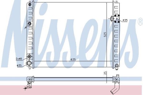 Радиатор NISSENS 68091