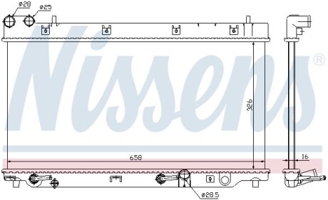 Радиатор NISSENS 68098