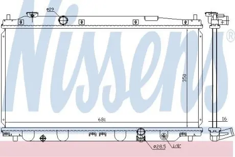 Радиатор NISSENS 68150