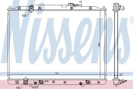 Радiатор NISSENS 68151