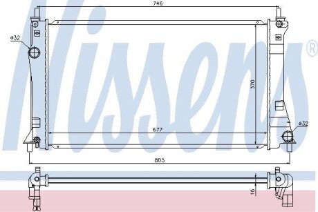 Радiатор NISSENS 68528