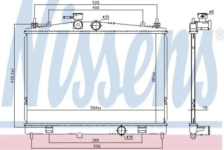 Радиатор NISSENS 68735