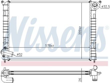 Радиатор NISSENS 69703A