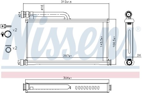 Радиатор отопления NISSENS 70233