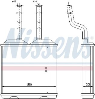 Радиатор печки OPEL COMBO/CORSA B (93-) (выр-во) NISSENS 72634