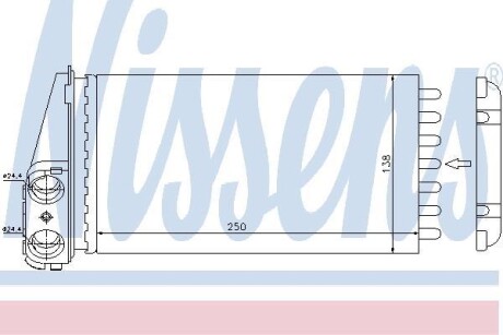 Радіатор печі NISSENS 72945