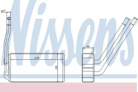 Радиатор печки NISSENS 73000