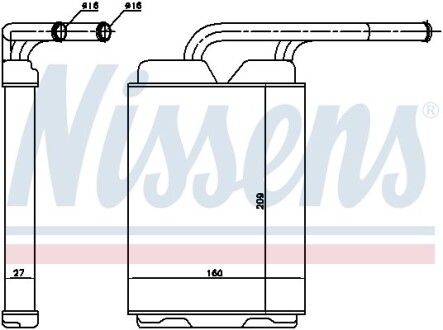 Радіатор опалення NISSENS 73349