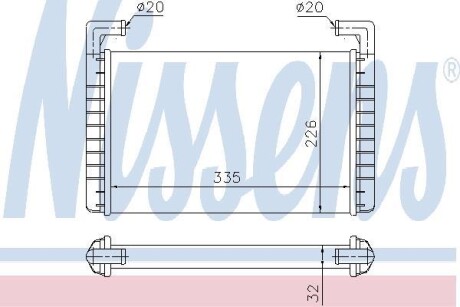 Радиатор салона NISSENS 73371