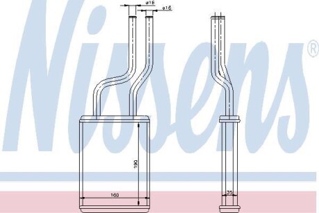 Радіатор печі NISSENS 73457