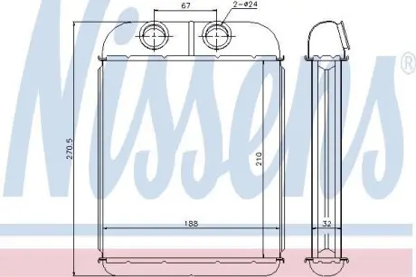Радіатор печі NISSENS 73467