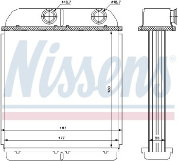 Радіатор печі NISSENS 73644