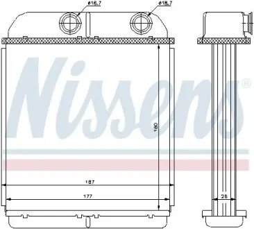 Радіатор печі NISSENS 73644
