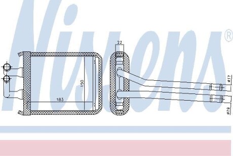 Радіатор печі NISSENS 77540