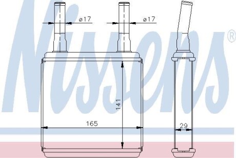 Радіатор печі NISSENS 77605