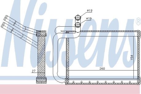 Радіатор печі NISSENS 77635