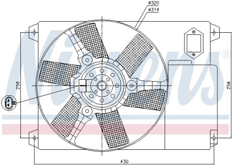 Вентилятор NISSENS 85020