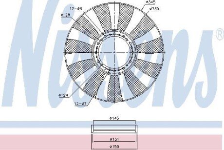 Вентилятор (комплект) NISSENS 85664