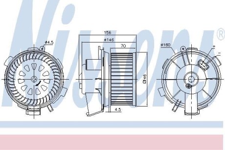 Вентилятор салона NISSENS 87181