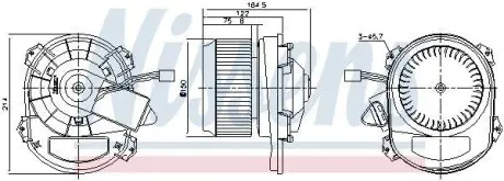 Вентилятор кабіни кондиц. NISSENS 87430