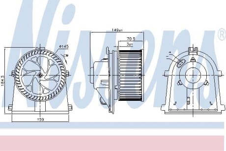 Вентилятор салона NISSENS 87437