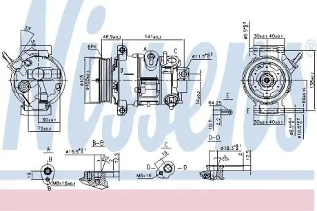 Компрессор кондиционера NISSENS 890030