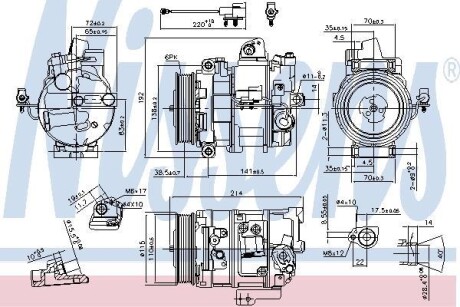 Компресор кондиціонера NISSENS 890117