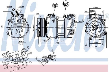 Компресор кондиціонера NISSENS 890124