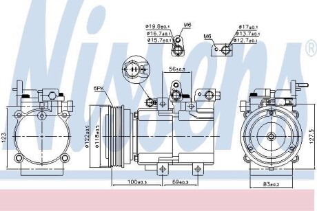 Компресор кондиціонера NISSENS 890130