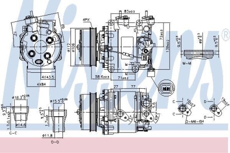 Компрессор кондиционера NISSENS 890155