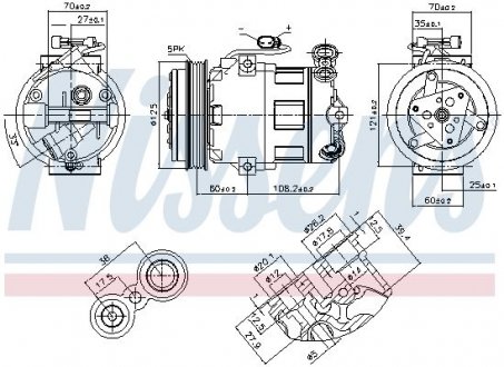 Компрессор кондиционера NISSENS 890185