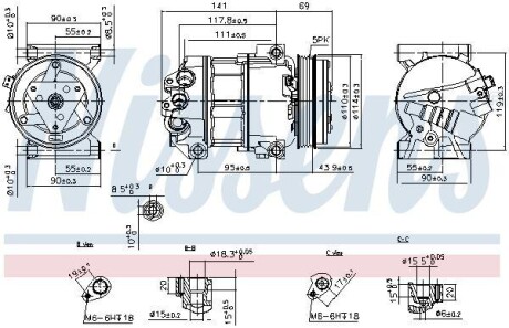 Компрессор кондиционера NISSENS 890211