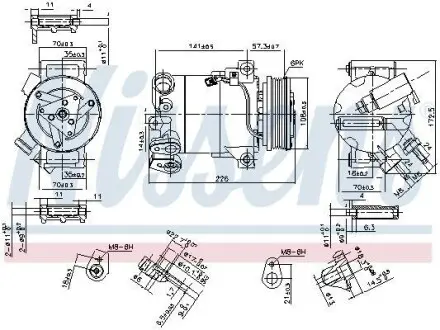Компресор кондиціонера First Fit NISSENS 890215