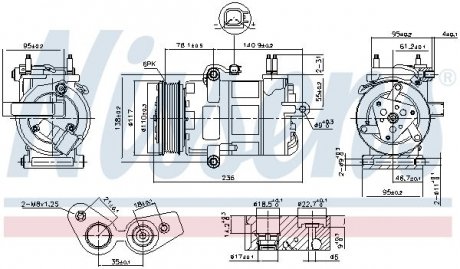 Компресор кондиціонера NISSENS 890217