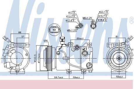 Компрессор кондиционера NISSENS 890241