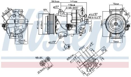 Компресор кондиціонера NISSENS 890263