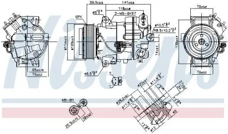 Компрессор кондиционера NISSENS 890263