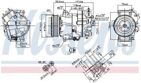 Компресор кондиціонера NISSENS 890267