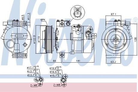 Компресор кондиціонера NISSENS 890394