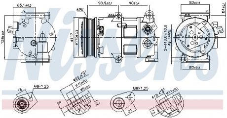 Компрессор кондиционера NISSENS 890418