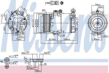 Компрессор кондиционера NISSENS 89042