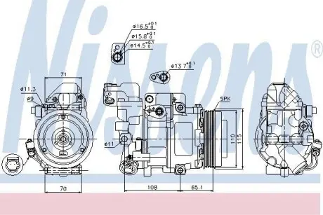 Компресор кондиціонера NISSENS 89051